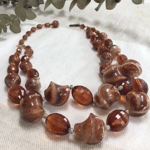 Vintage double-stranded necklace